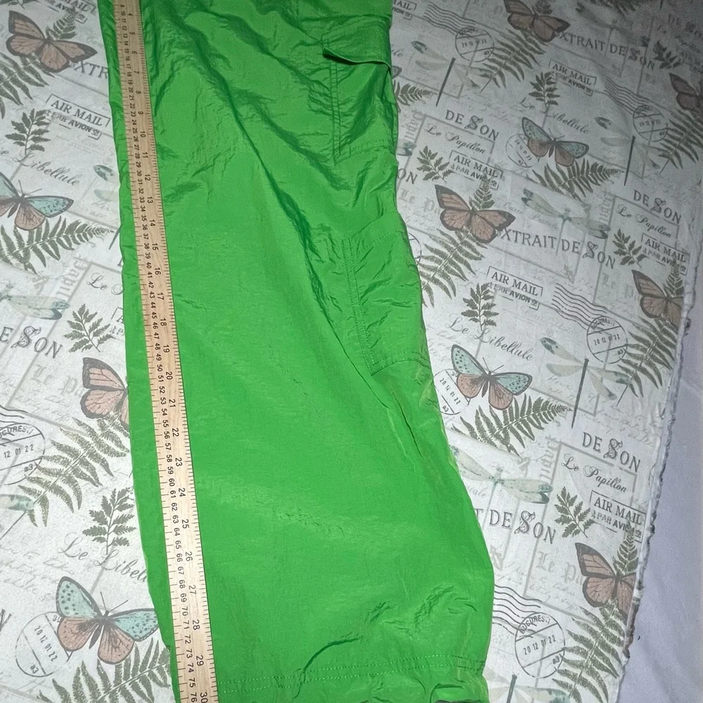 Full Tilt lime green cargo pants flight‎ cargo nylon small